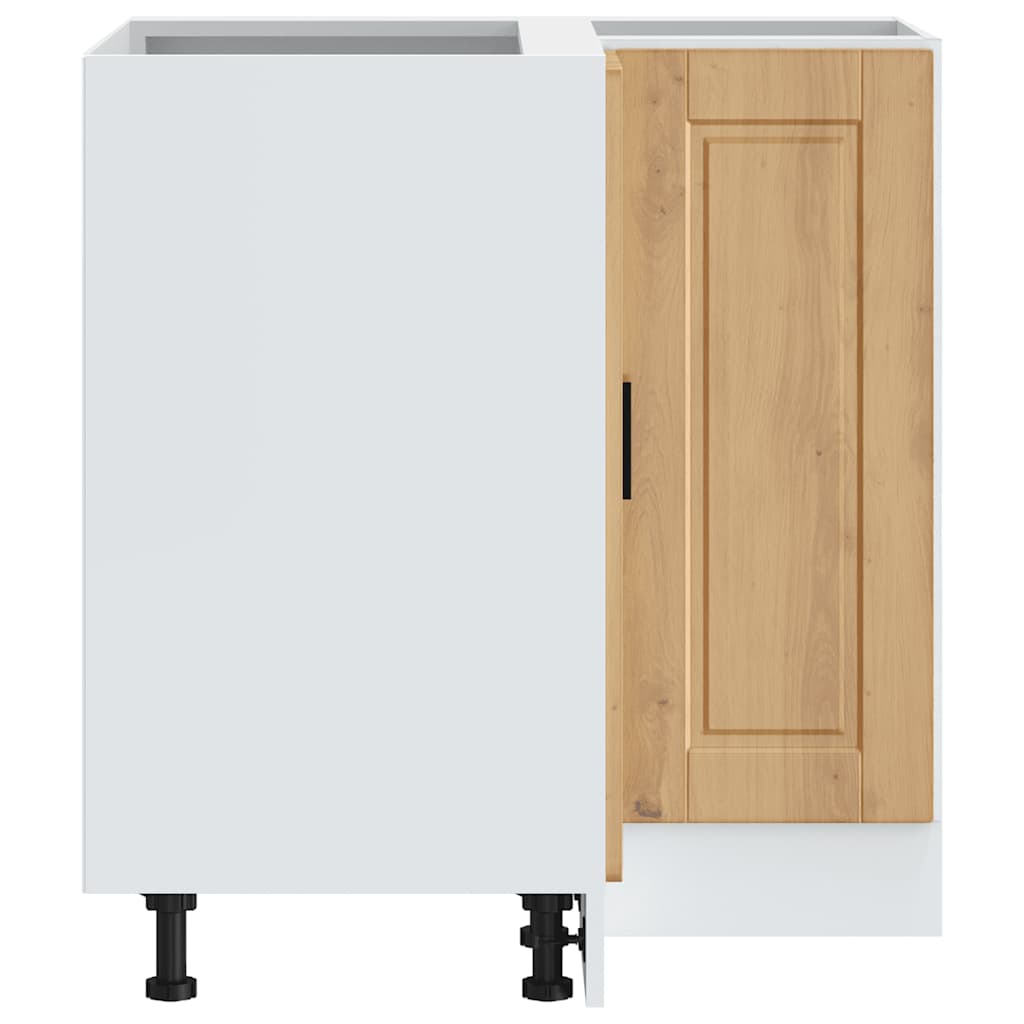 vidaXL Küchen-Eckunterschrank Porto Artisan-Eiche Holzwerkstoff