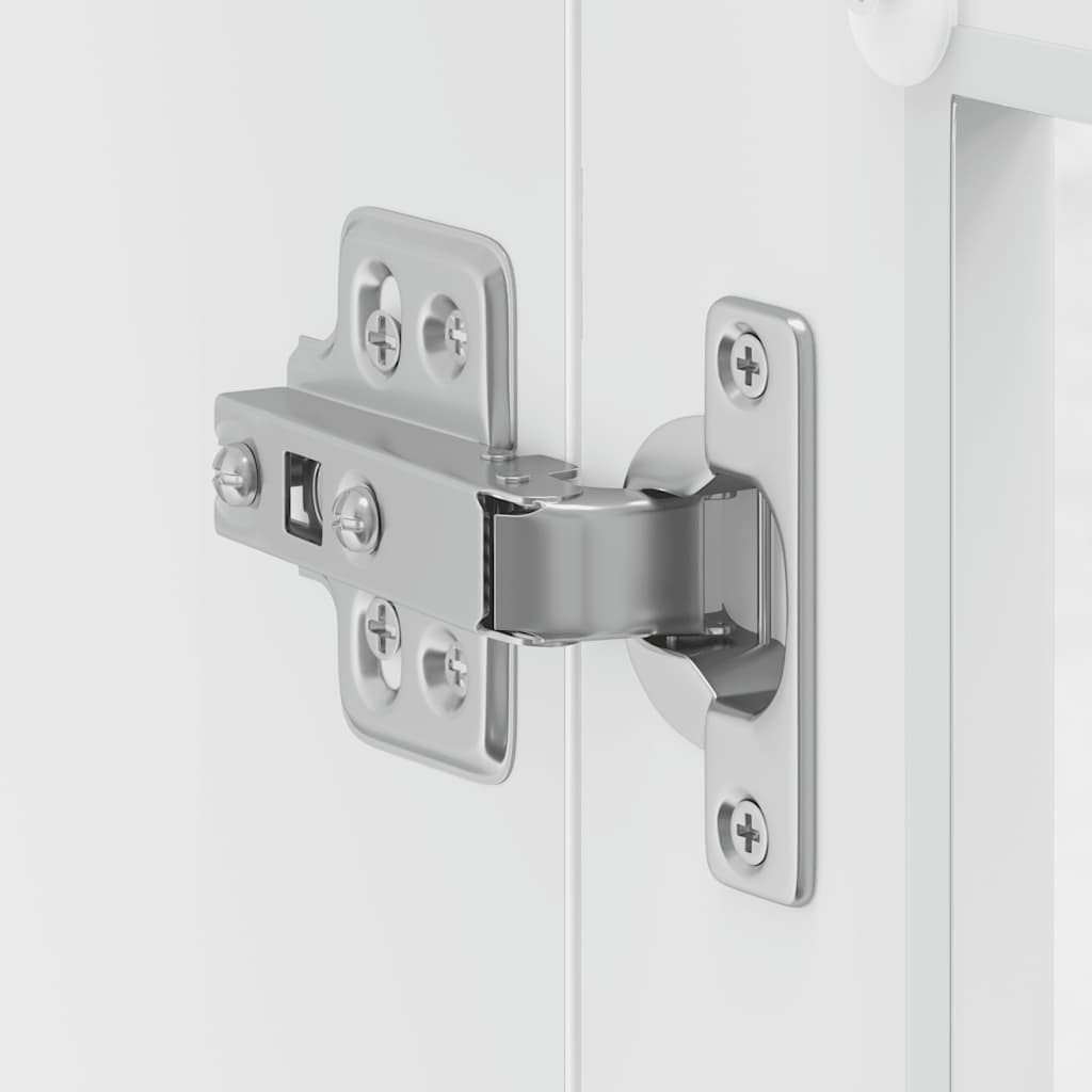 vidaXL Küchen-Hängeschrank mit Glastür Porto Weiß