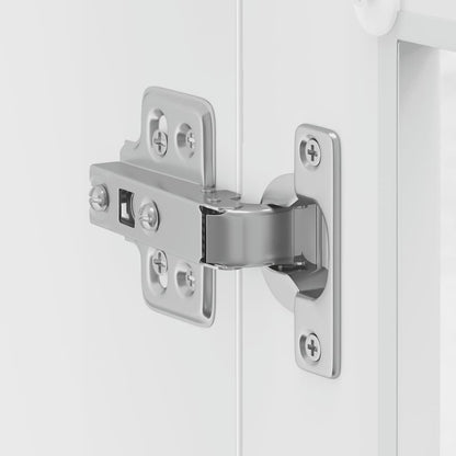 vidaXL Küchen-Hängeschrank mit Glastür Porto Weiß