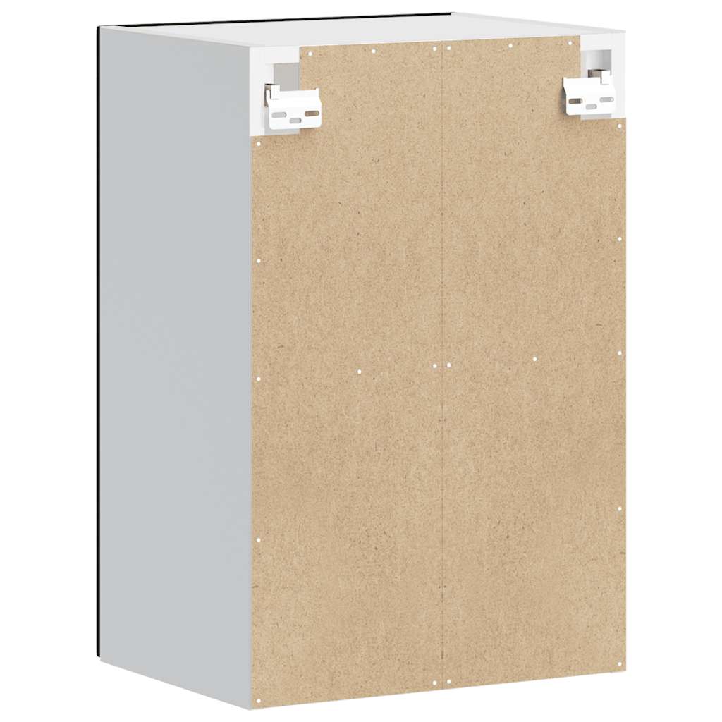 Küchen-Hängeschrank mit Glastür Porto Schwarz