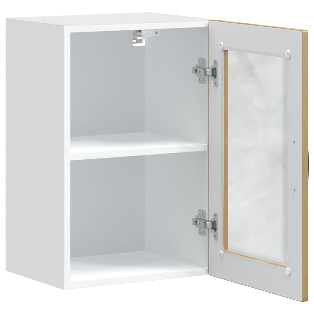 vidaXL Küchen-Hängeschrank mit Glastür Porto Artisan-Eiche
