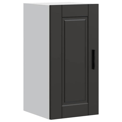 vidaXL Küchen-Hängeschrank Porto Schwarz Holzwerkstoff