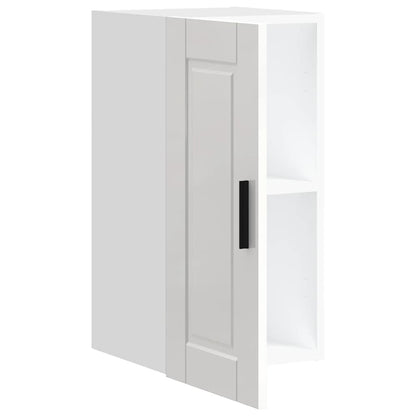 vidaXL Meuble haut de cuisine Porto blanc brillant en bois d'ingénierie