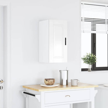 vidaXL Meuble haut de cuisine Porto blanc brillant en bois d'ingénierie