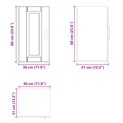 vidaXL Küchen-Hängeschrank Porto Sonoma-Eiche Holzwerkstoff