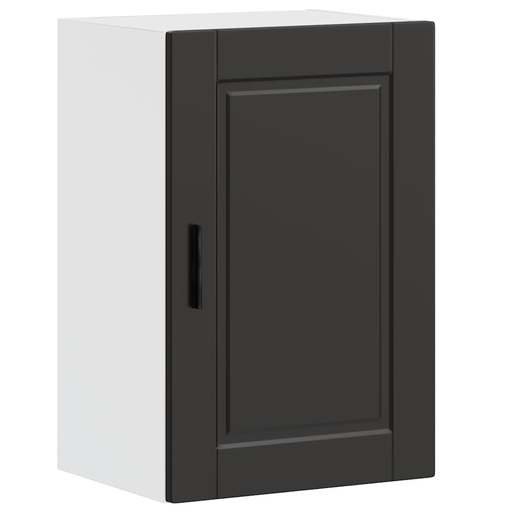 vidaXL Küchen-Hängeschrank Porto Schwarz Holzwerkstoff