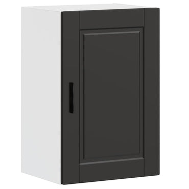 vidaXL Küchen-Hängeschrank Porto Schwarz Holzwerkstoff