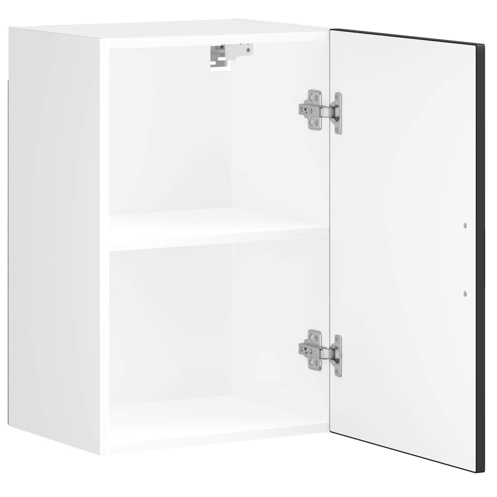 vidaXL Küchen-Hängeschrank Porto Schwarz Holzwerkstoff