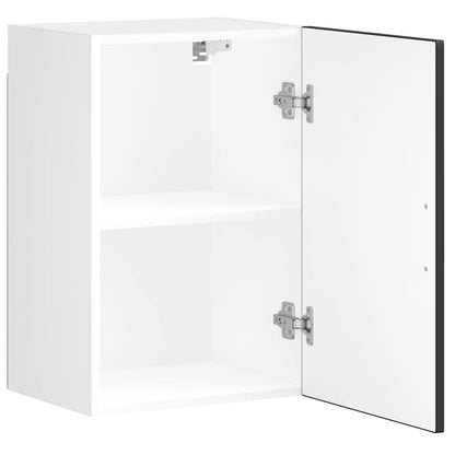 vidaXL Küchen-Hängeschrank Porto Schwarz Holzwerkstoff