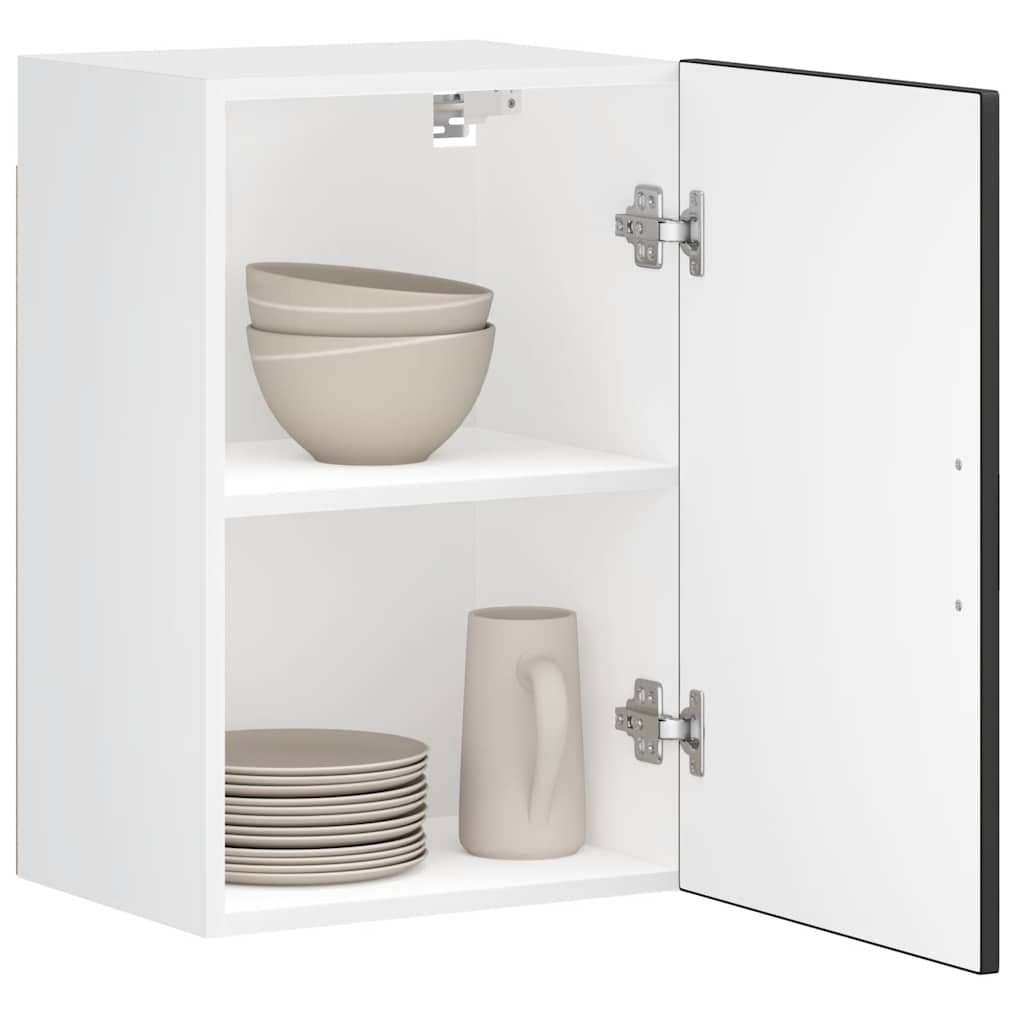 vidaXL Küchen-Hängeschrank Porto Schwarz Holzwerkstoff