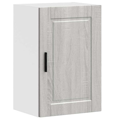 vidaXL Meuble haut de cuisine Porto gris en bois d'ingénierie aspect chêne Sonoma