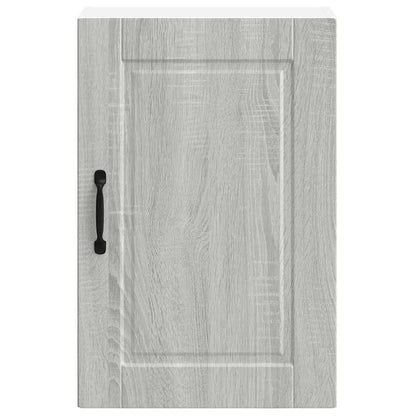 vidaXL Meuble haut de cuisine Porto gris en bois d'ingénierie aspect chêne Sonoma