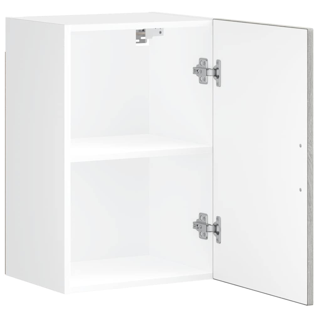 vidaXL Meuble haut de cuisine Porto gris en bois d'ingénierie aspect chêne Sonoma