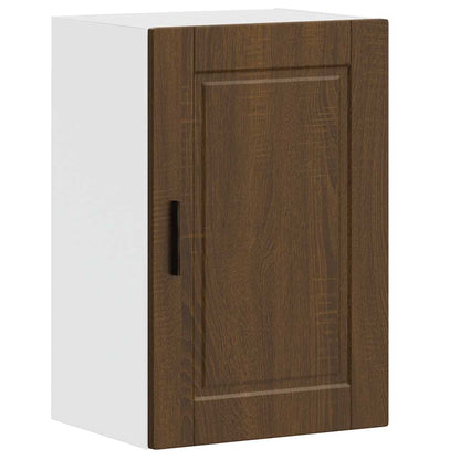 vidaXL Meuble haut de cuisine Porto marron aspect chêne en bois d'ingénierie