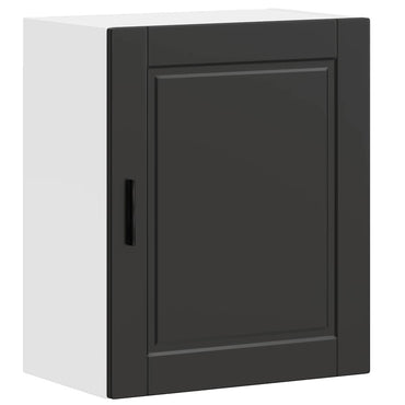 vidaXL Küchen-Hängeschrank Porto Schwarz Holzwerkstoff