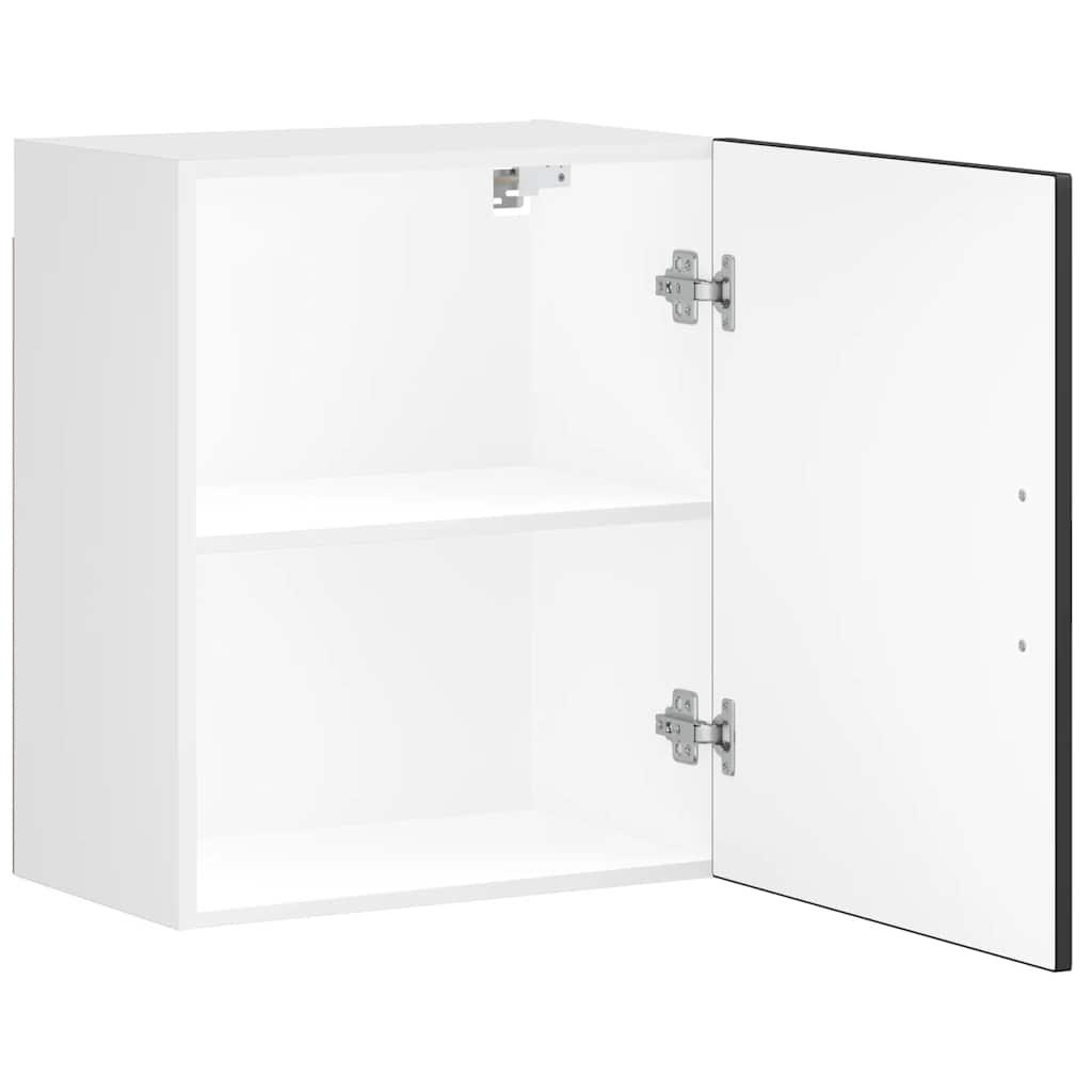 vidaXL Küchen-Hängeschränke 2 Stk. Porto Schwarz Holzwerkstoff