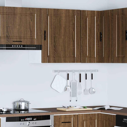 vidaXL Küchen-Hängeschrank Porto Braun Eichen-Optik Holzwerkstoff