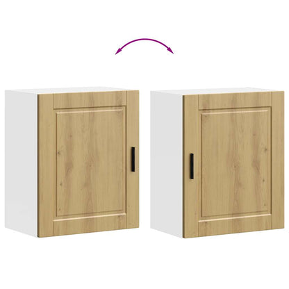 vidaXL Küchen-Hängeschränke 2 Stk. Porto Artisan-Eiche Holzwerkstoff