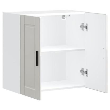 vidaXL Meuble haut de cuisine Porto blanc brillant en bois d'ingénierie