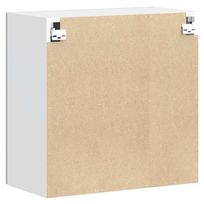 vidaXL Meuble haut de cuisine Porto blanc brillant en bois d'ingénierie