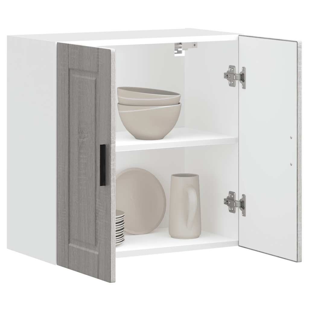 vidaXL Küchen-Hängeschrank Porto Grau Sonoma Holzwerkstoff