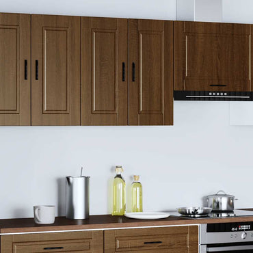 vidaXL Küchen-Hängeschrank Porto Braun Eichen-Optik Holzwerkstoff