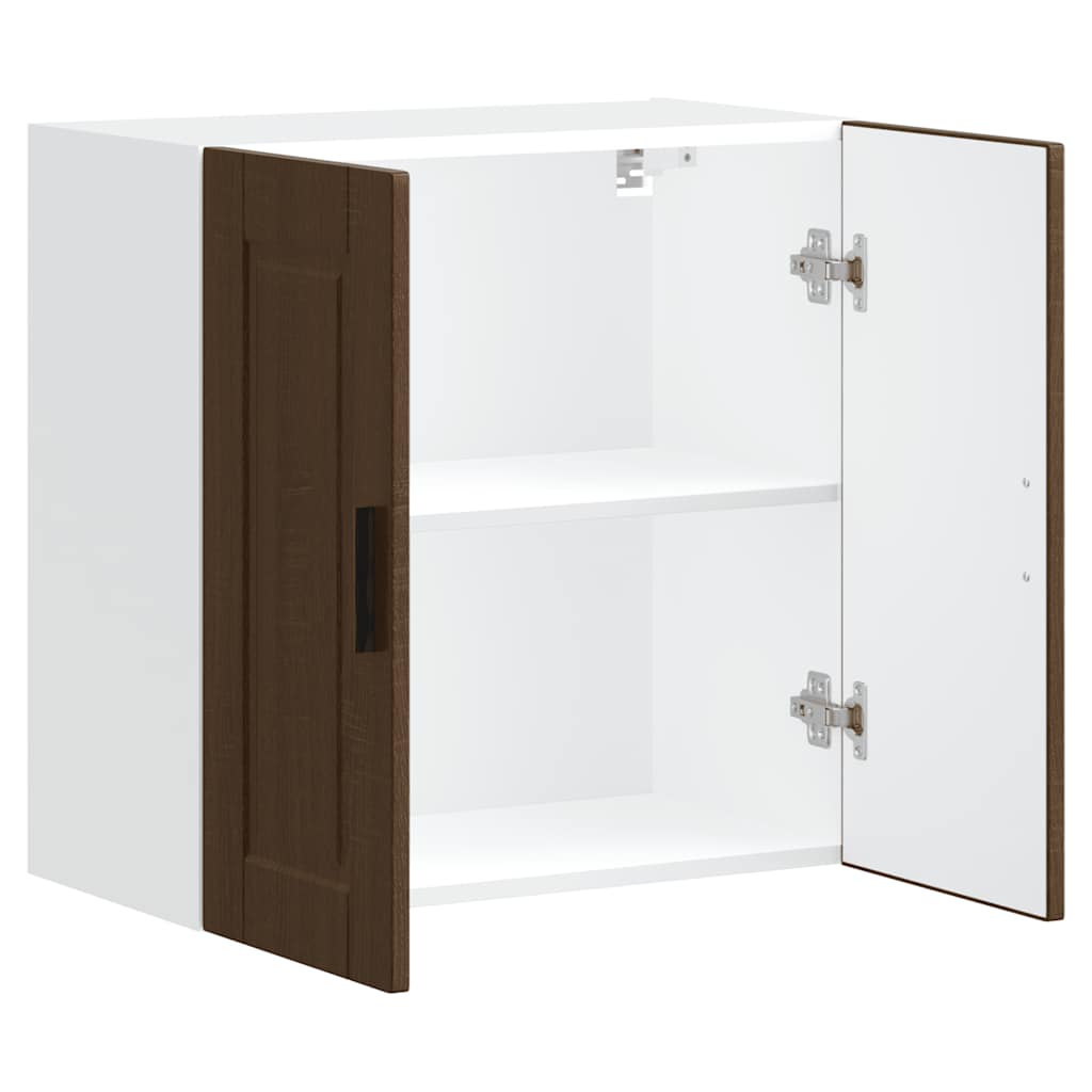vidaXL Küchen-Hängeschrank Porto Braun Eichen-Optik Holzwerkstoff