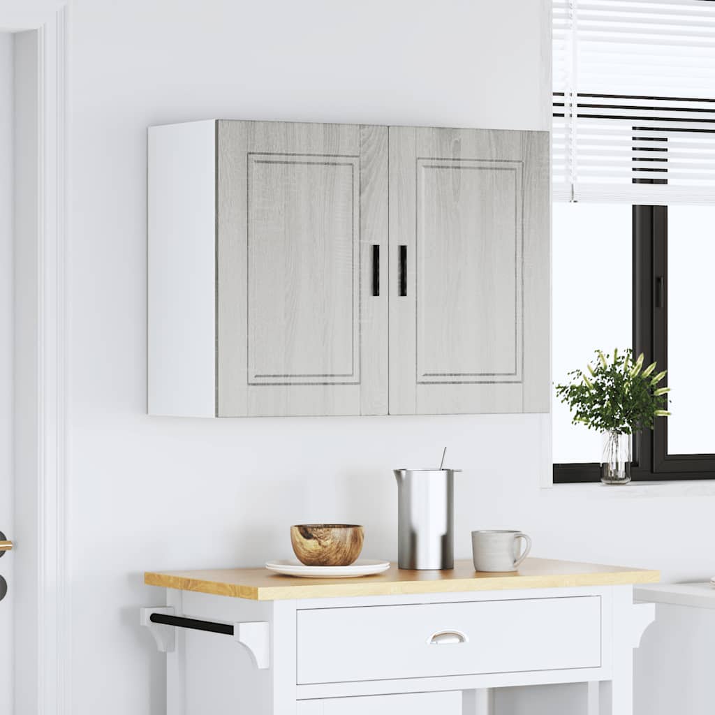 vidaXL Küchen-Hängeschrank Porto Grau Sonoma Holzwerkstoff