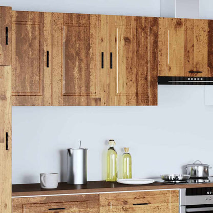 vidaXL Meuble haut de cuisine Porto effet bois de récupération en bois d'ingénierie