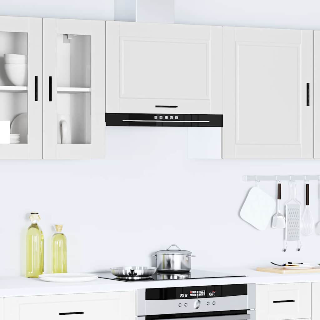 vidaXL Armoire haute de cuisine Porto Blanc Bois d'ingénierie
