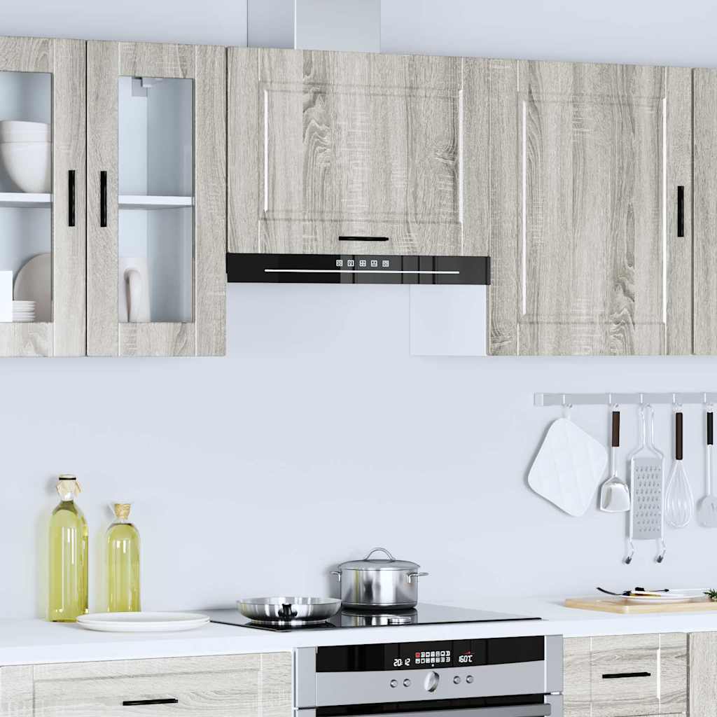 vidaXL Küchen-Hängeschrank Porto Grau Sonoma Holzwerkstoff