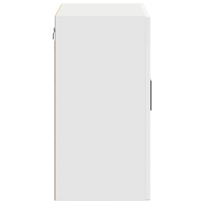 vidaXL Meuble haut de cuisine avec porte vitrée Porto Blanc