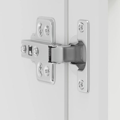 vidaXL Meuble haut de cuisine avec porte vitrée Porto Blanc