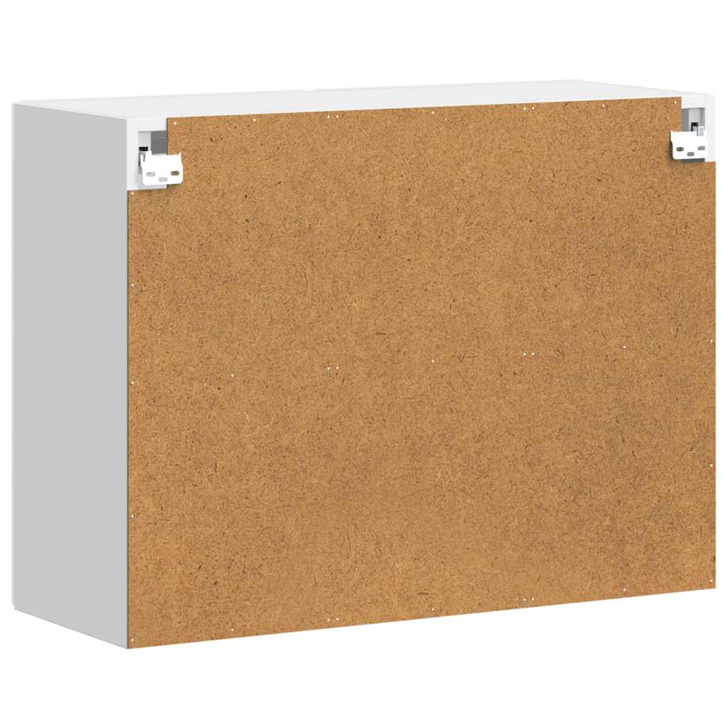 Küchen-Hängeschrank mit Glastür Porto Hochglanz-Weiß