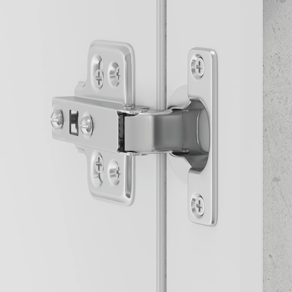 vidaXL Armoire haute de cuisine avec porte vitrée Porto Gris béton