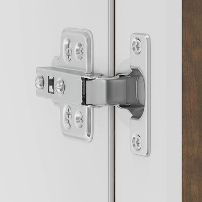vidaXL Küchen-Hängeschrank mit Glastür Porto Räuchereiche
