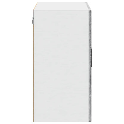 vidaXL Meuble haut de cuisine avec porte vitrée Porto Gris Sonoma
