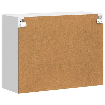 Küchen-Hängeschrank mit Glastür Porto Braun Eichen-Optik