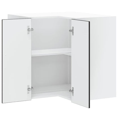 Küchen-Eckhängeschrank Porto Schwarz Holzwerkstoff