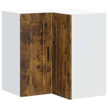vidaXL Meuble haut d'angle de cuisine Porto, chêne fumé, bois d'ingénierie