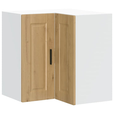 vidaXL Küchen-Eckhängeschrank Porto Artisan-Eiche Holzwerkstoff
