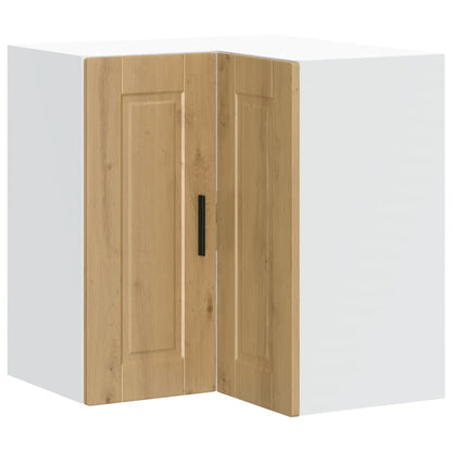vidaXL Küchen-Eckhängeschrank Porto Artisan-Eiche Holzwerkstoff