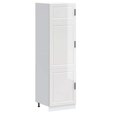 vidaXL Meuble haut de cuisine Porto blanc brillant en bois d'ingénierie