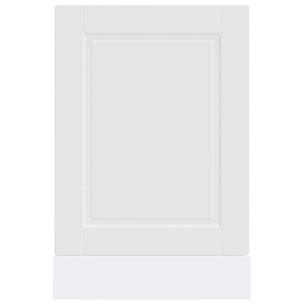 vidaXL Geschirrspülerblende Porto Weiß 45x1,5x67 cm Holzwerkstoff