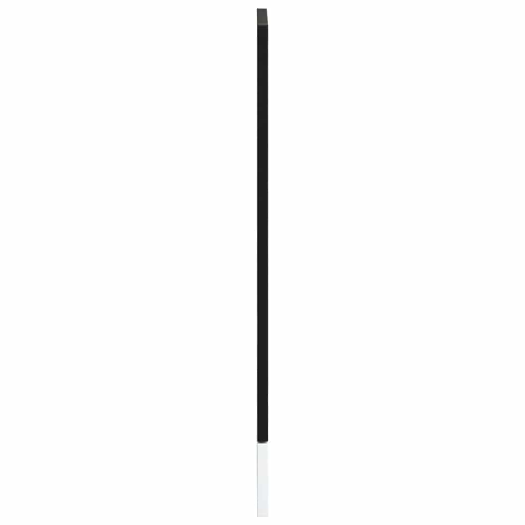vidaXL Geschirrspülerblende Porto Schwarz 45x1,5x67 cm Holzwerkstoff