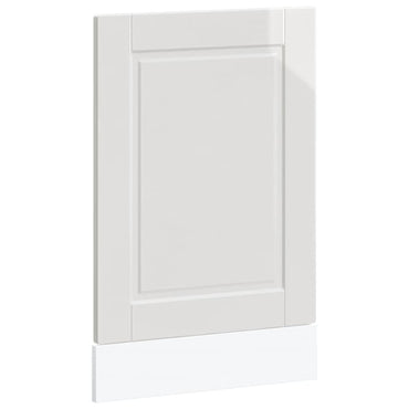 vidaXL Geschirrspülerblende Porto Hochglanz-Weiß 45x1,5x67 cm