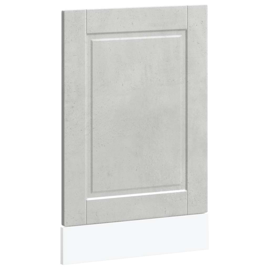 vidaXL Geschirrspülerblende Porto Betongrau 45x1,5x67 cm Holzwerkstoff