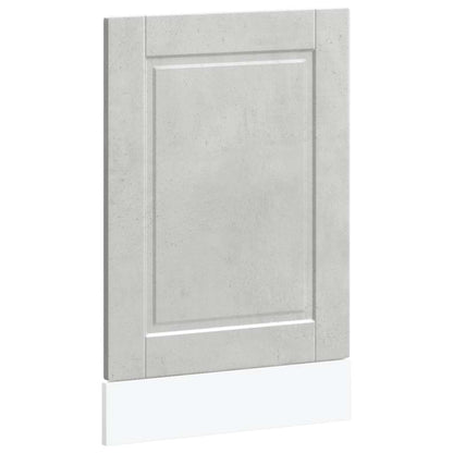 vidaXL Geschirrspülerblende Porto Betongrau 45x1,5x67 cm Holzwerkstoff