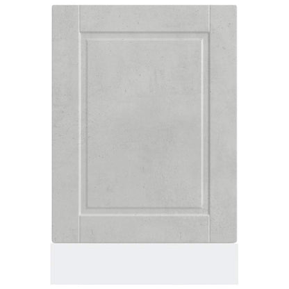 vidaXL Geschirrspülerblende Porto Betongrau 45x1,5x67 cm Holzwerkstoff