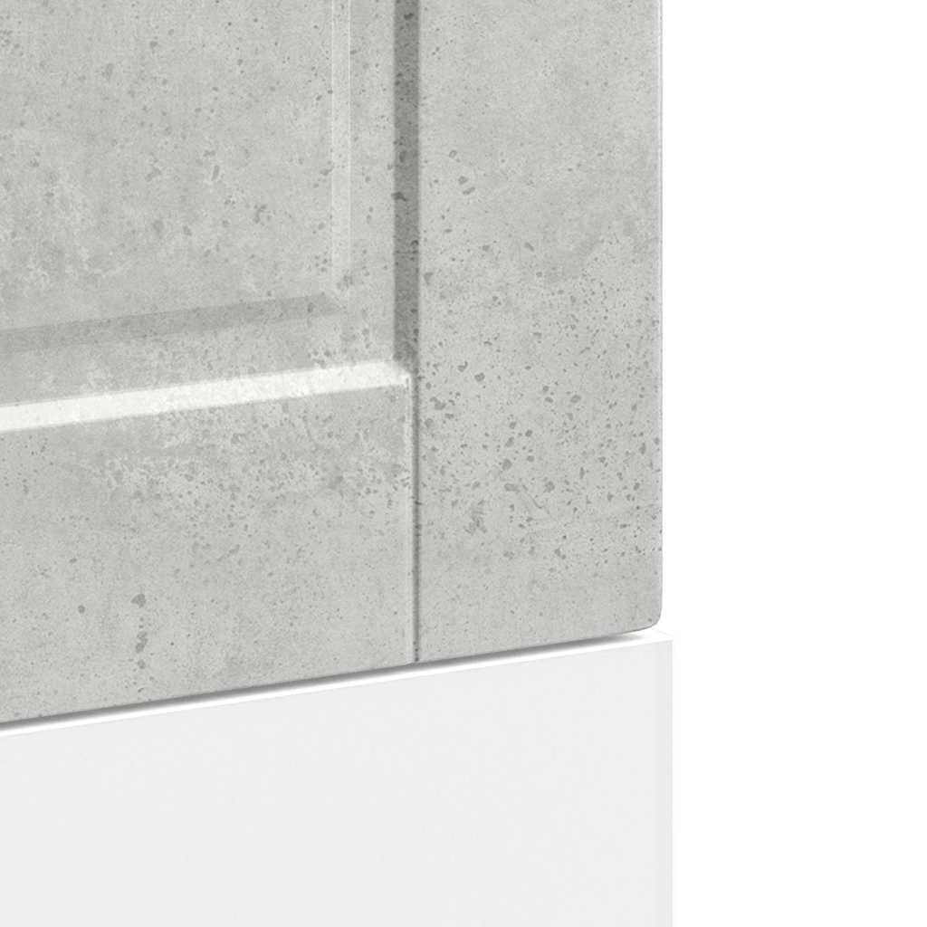 vidaXL Geschirrspülerblende Porto Betongrau 45x1,5x67 cm Holzwerkstoff